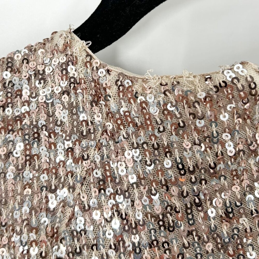 NWT BHLDN Anthropologie Carys Ombre Sequin Long Sleeve Mini Dress - Picture 10 of 12